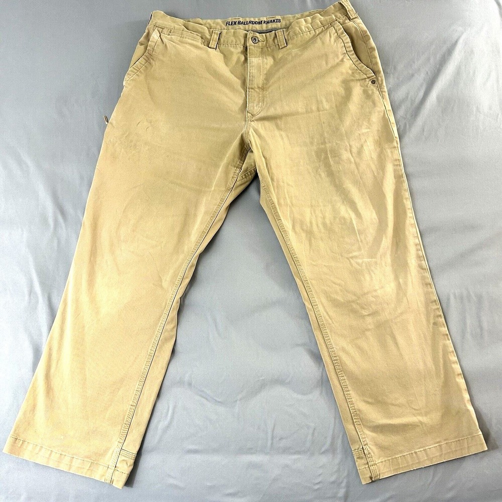 Duluth Trading Pants Flex Ballroom STRETCH w/ Zip side Sz 38Wx28L 53726
